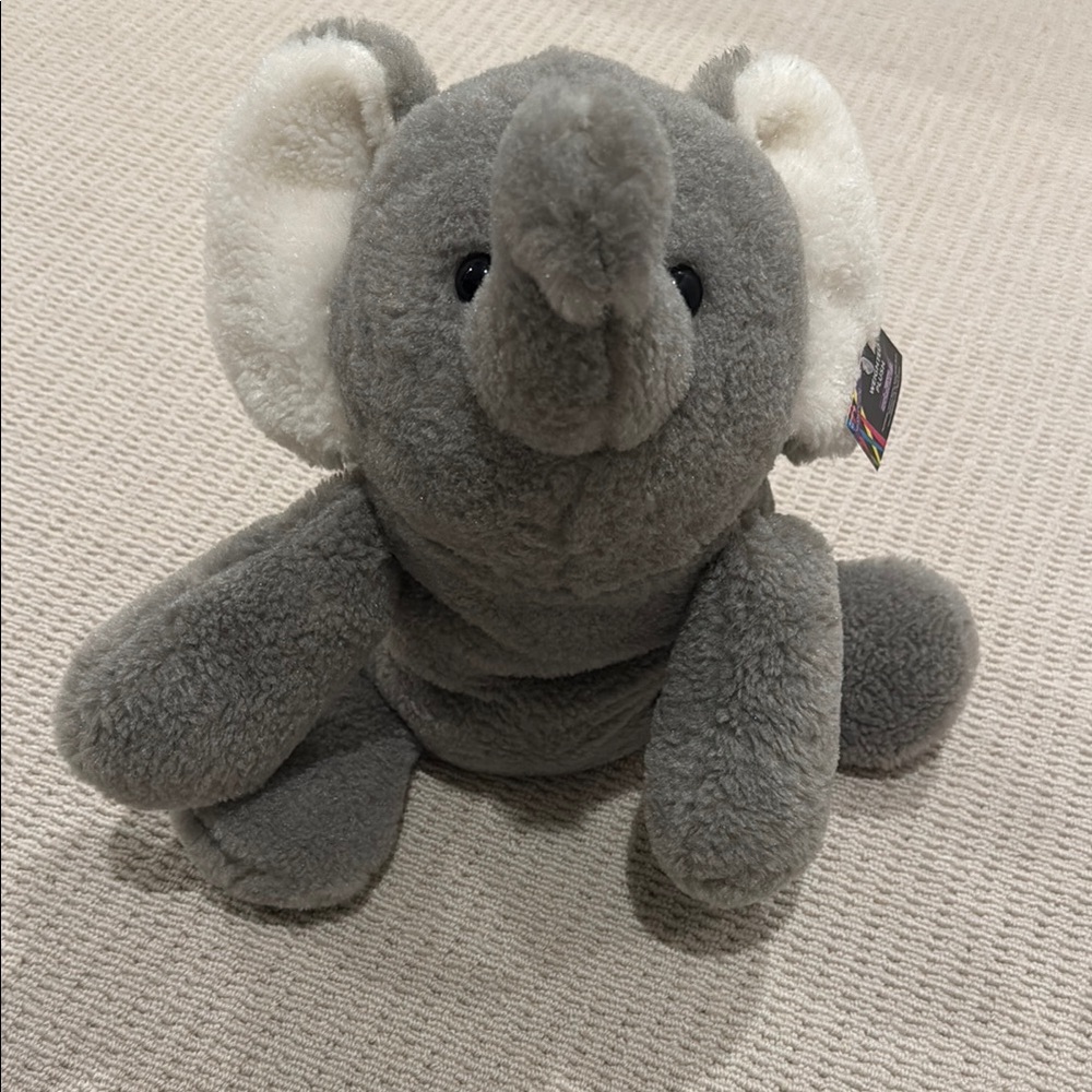 Gray Elephant Weighted Plush Toy